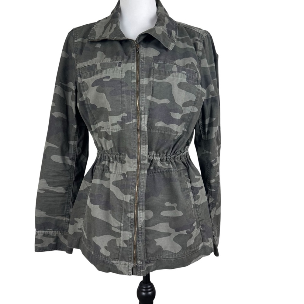 GAP Camo Twill Utility Jacket Camouflaged Women’s Size Medium